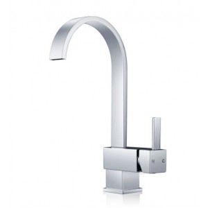 Gooseneck Chrome Kitchen Sink Mixer Tap